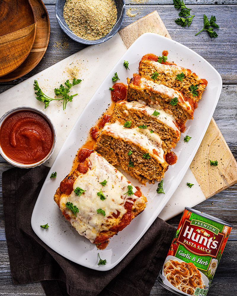 5-Ingredient Chicken Parm Meatloaf