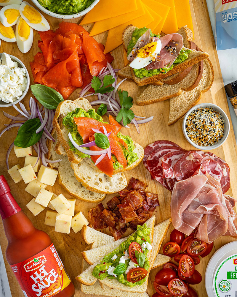 Avocado Toast Charcuterie Board