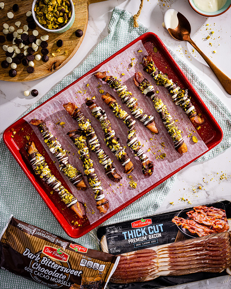 Chocolate-Covered Bacon Twists
