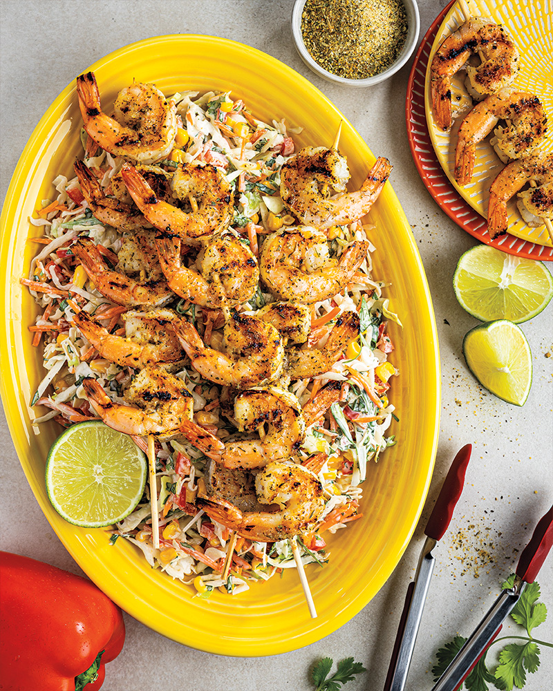 Crunchy Slaw with Sweet Corn & Creamy Cilantro Lime Dressing