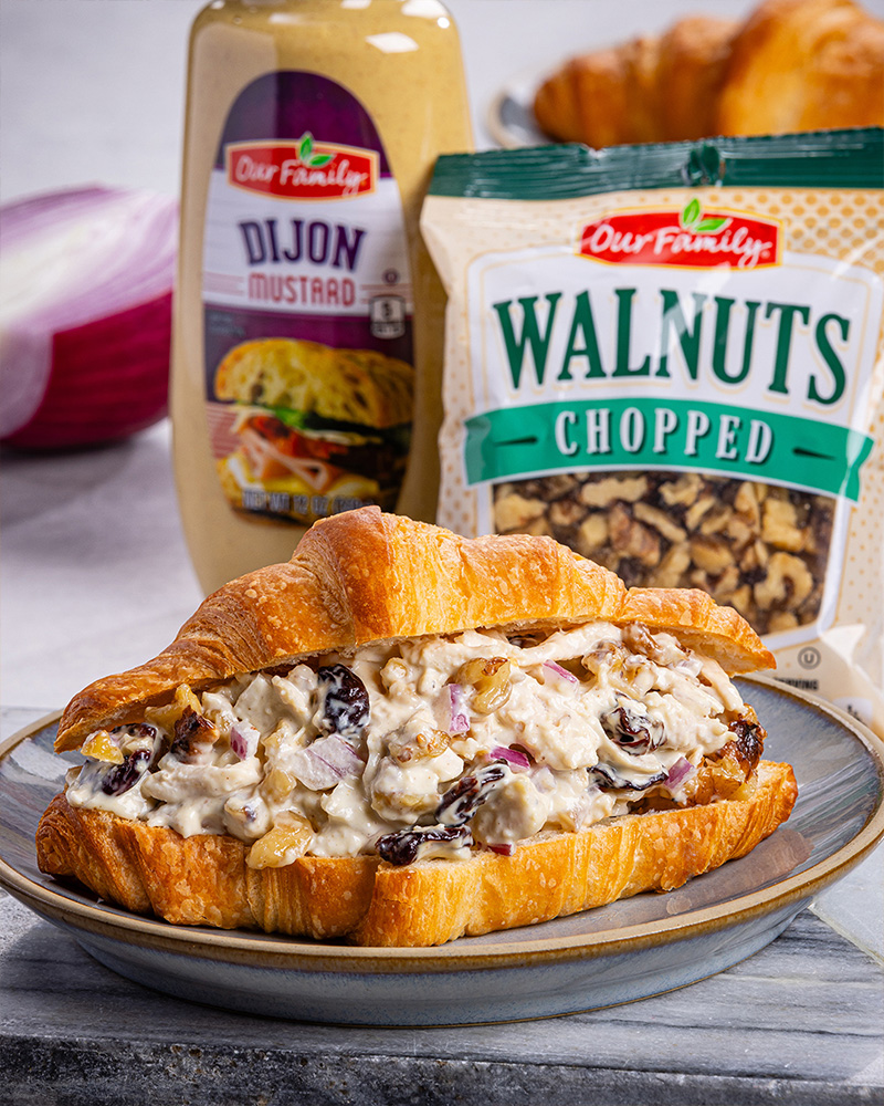 Dried Cherry-Walnut Turkey Salad Croissant