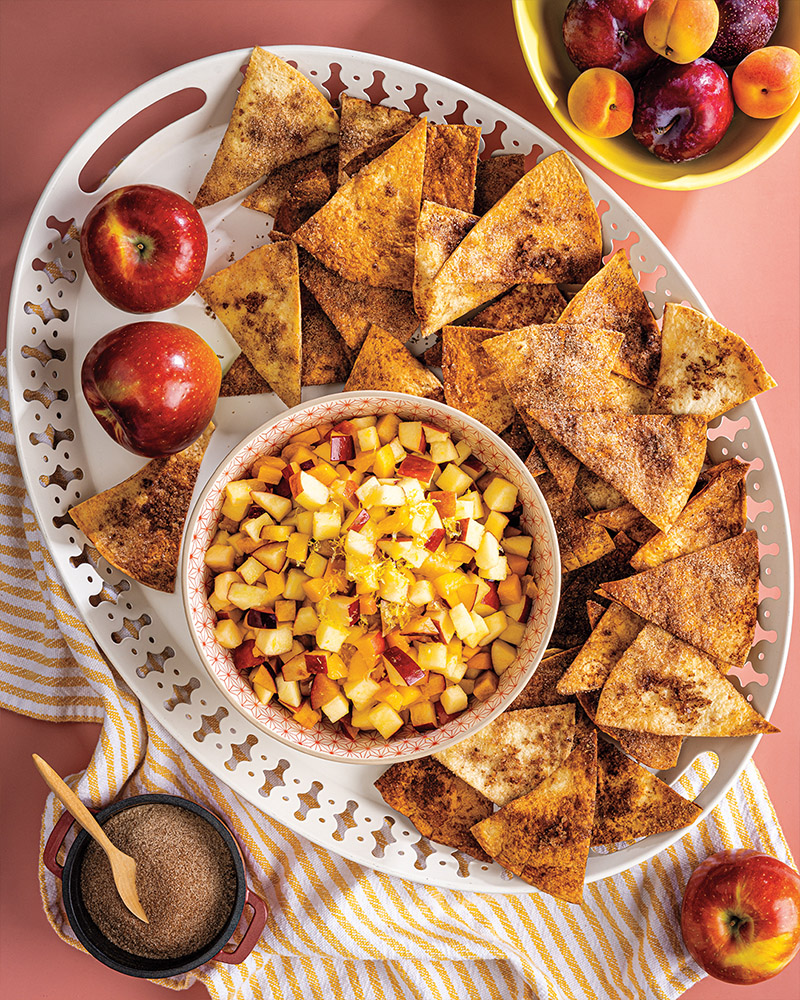 Fruit Salsa with Cinnamon Chips