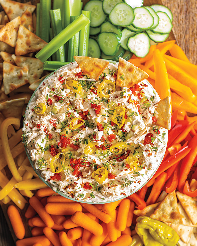 Greek Chicken-Feta Dip