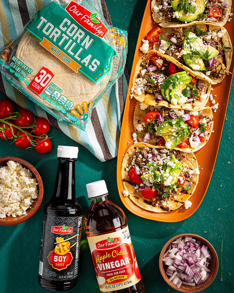 Grilled Portobello & Walnut Tacos