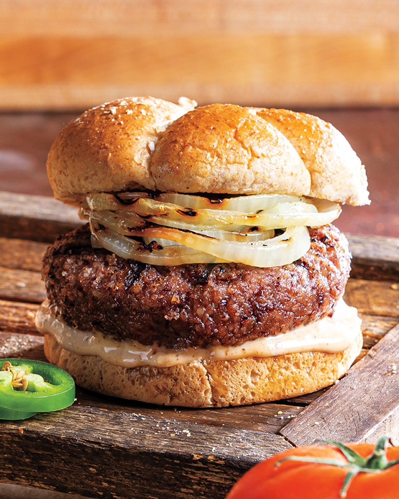 Grilled Red Beans & Rice Burgers