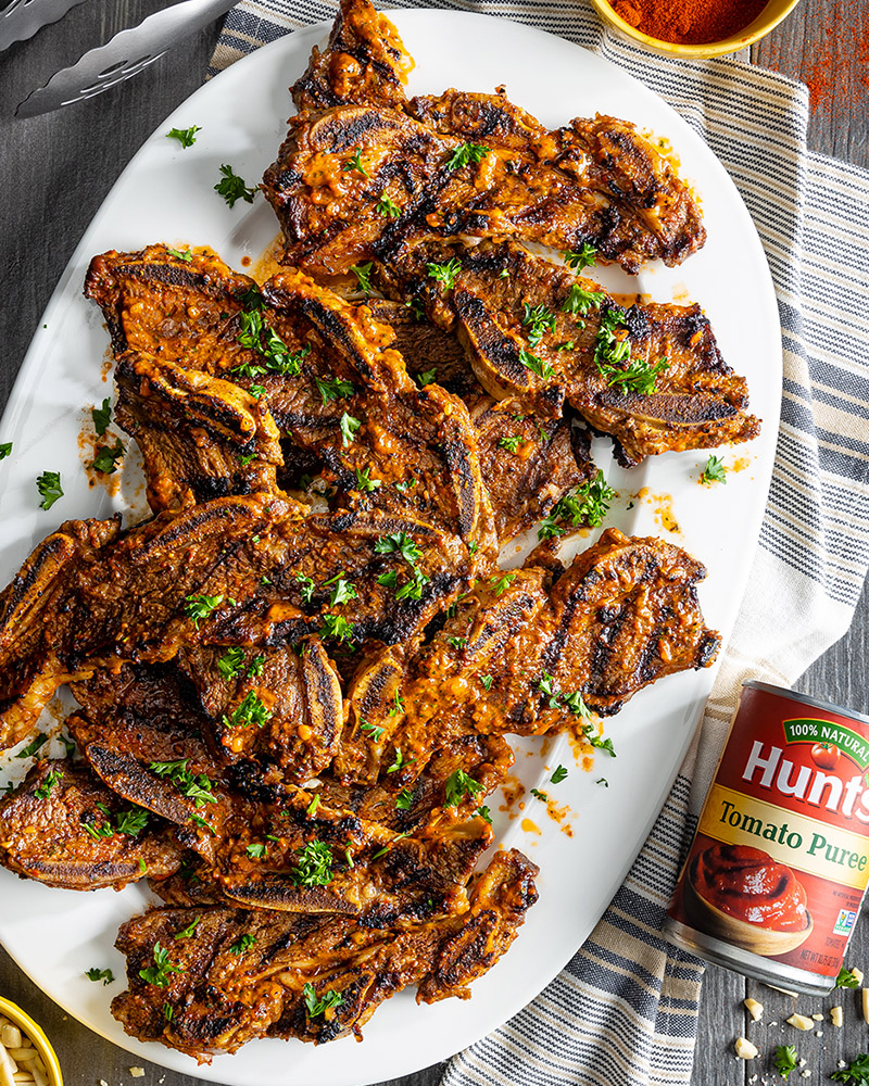 Grilled Romesco Short Ribs