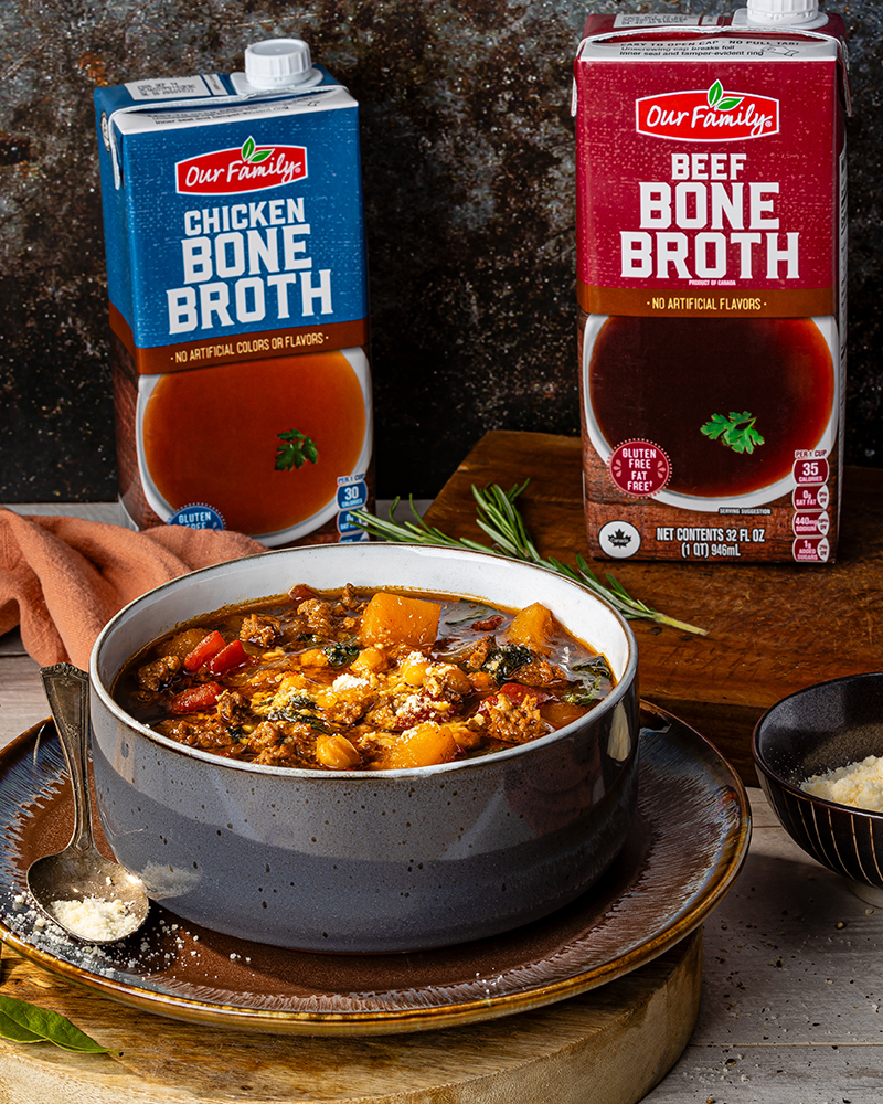 Hearty Autumn Bone Broth Soup