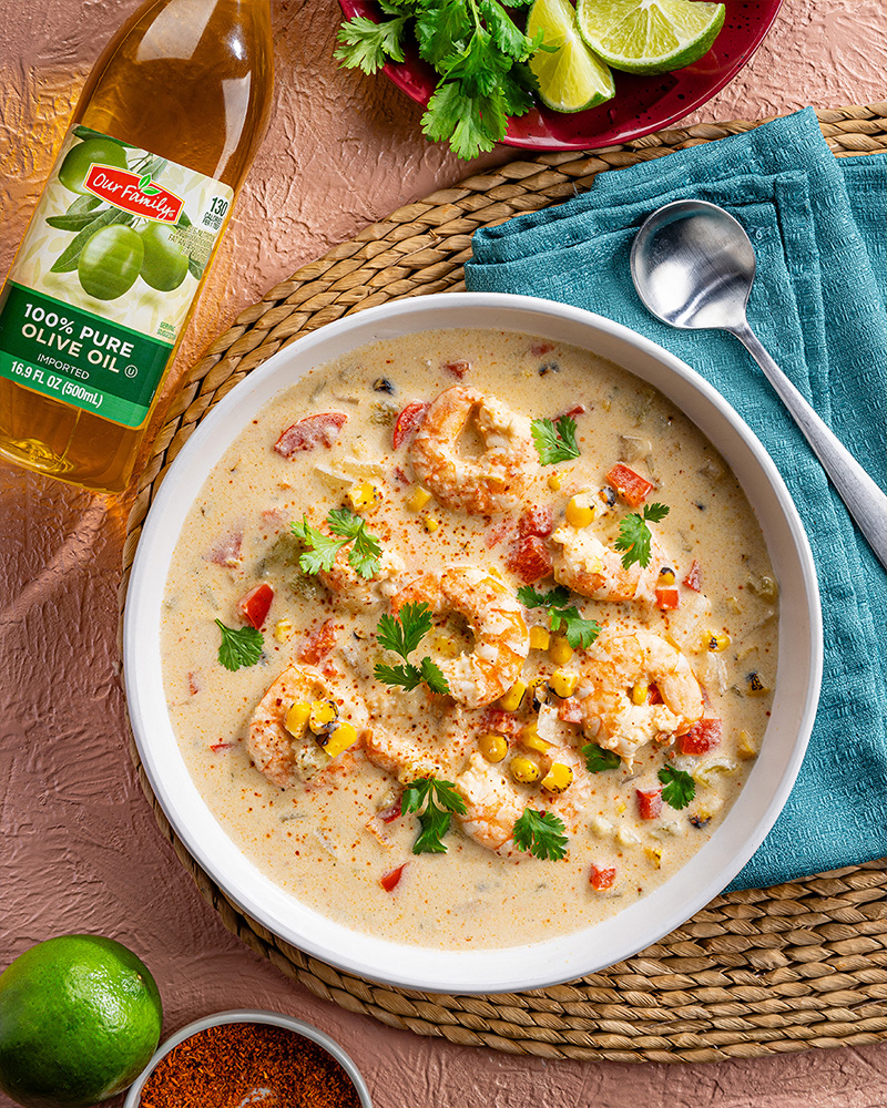 Street Corn & Shrimp Soup